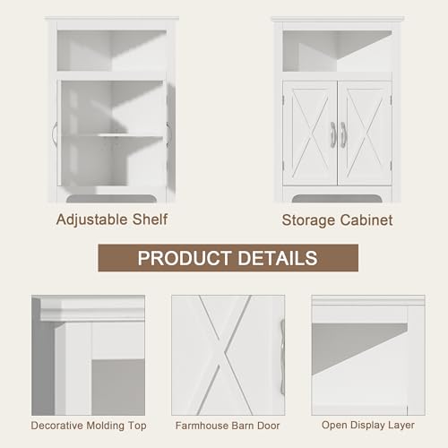 ChooChoo Corner Storage Cabinet with Barn Door Design - Image 6