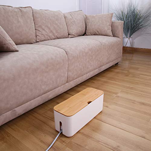 Changsuo Cable Management Box Small White, Extension Cord - Image 6