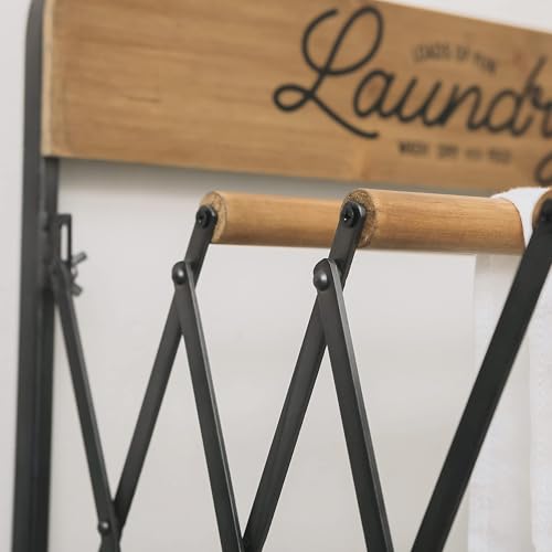 Accordion Laundry Rack, Retractable Wall Mounted Racks - Image 7