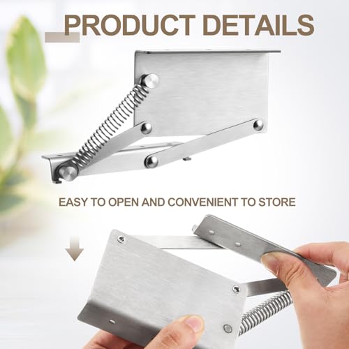 2 Pcs Pull Down Rack Hinges Under Cabinet Hinges for Spice - Image 5