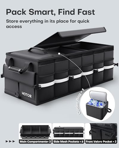 HOTOR Trunk Organizer - Car Organizers for SUV | Home Organization - Image 4