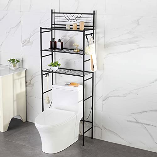 3-Tier Bathroom Over The Toilet Storage Rack Free Standing - Image 4