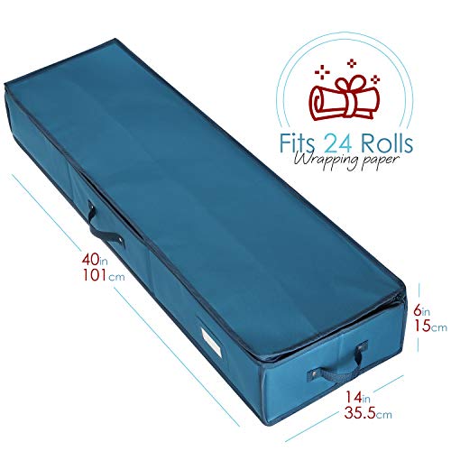 Hearth & Harbor Wrapping Paper Storage Container | Home Organization - Image 4