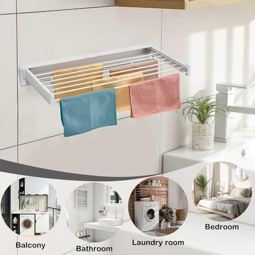 Wall Mounted Drying Rack, Clothes Drying Rack | Laundry & Clothing - Image 7