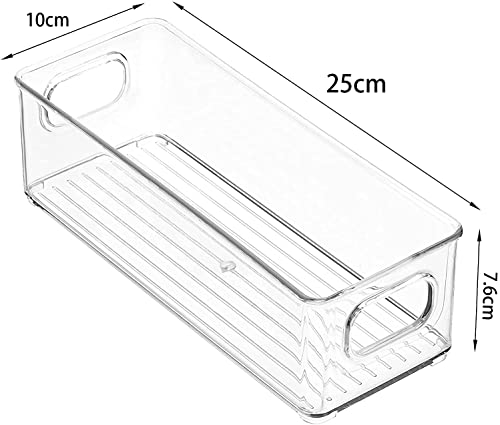 mDesign Plastic Long Stackable Storage Organizer Container - Image 8