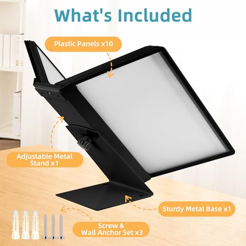10-Pocket Desk Reference Organizer with Sturdy Metal | All Products - Image 4