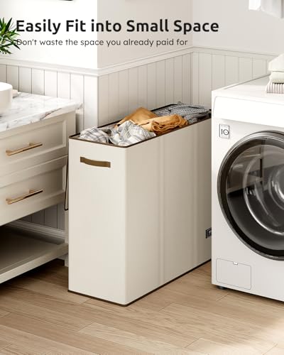 SOLEDI Large Laundry hamper 3 Section with Lid, 180L Laundry - Image 6