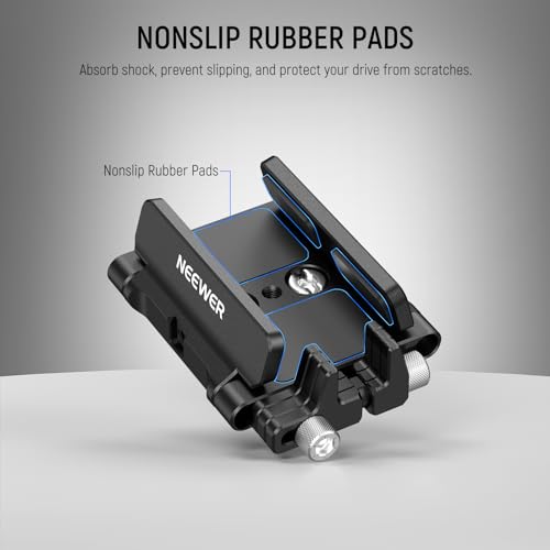 NEEWER Mount Bracket SSD Holder with Cold Shoe Cable Clamp, UA035 - Image 6