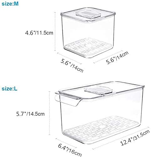 SANNO Produce Saver Containers for Refrigerator - Stackable - Image 7