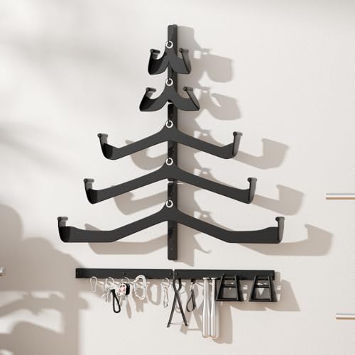 LAT Pull Down Bar Storage Rack Wall Mount, Home Gym Organization - Image 3