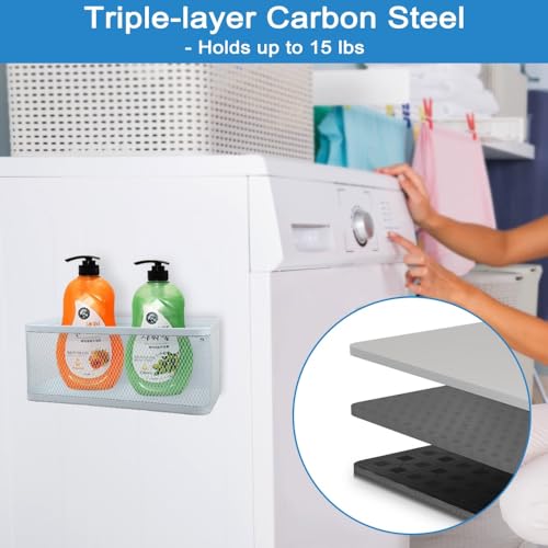 Picowe Magnetic Laundry Organizer, Large Magnet Basket - Image 6