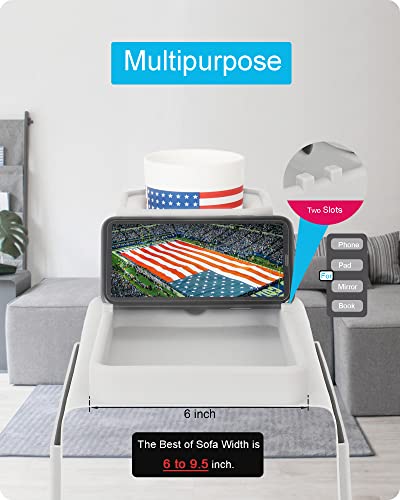 Couch Cup Holder Tray, VIENFUT Silicone Anti-Slip Sofa - Image 5