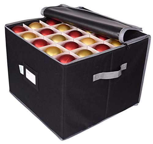Large Christmas Ornament Storage Box, Organizer Holds Up - Image 2