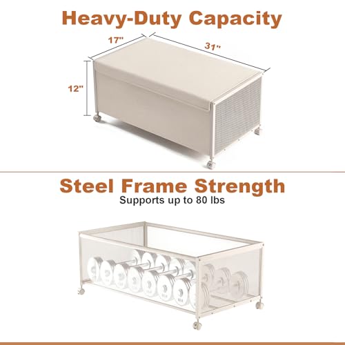 2Pack Under Bed Storage Containers,12 inch Height,31 inch Long - Image 3
