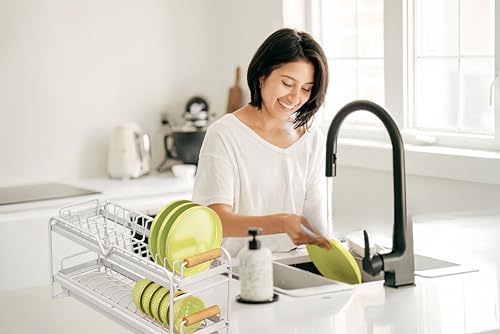 Pull-Out Double/Single Tier Dish Rack for Cupboard, | All Products - Image 3