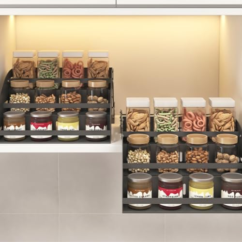 3Tier Pull Down Spice Rack, Metal Pull Down Shelf - Image 6