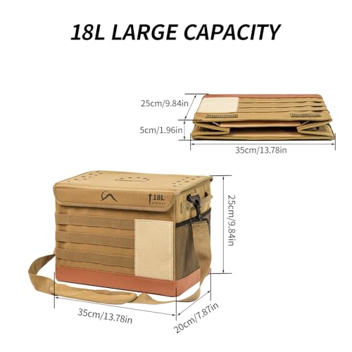18L Camping Storage Bag, Multifunctional Waterproof Picnic Basket - Image 3