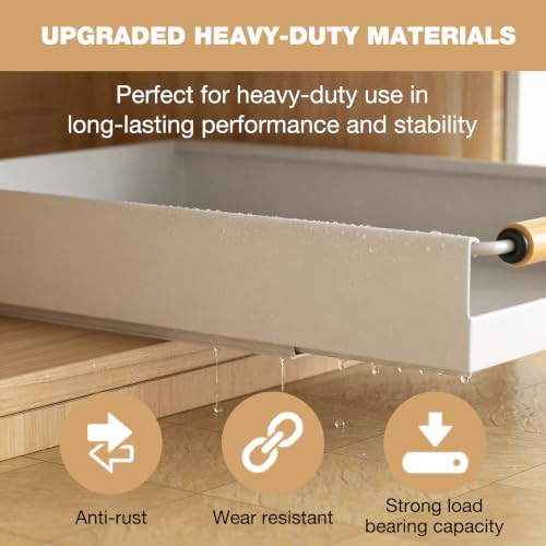 2 Pack Pull out Cabinet Organizer, 16" Deep Pull Out - Image 5