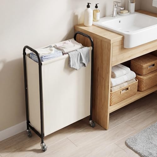 GRANNY SAYS Laundry Hamper, Slim Basket with Wheels and Handles - Image 8