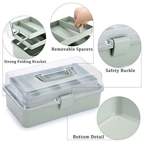BTSKY 3-Layer Plastic Dividing Storage Box Craft Organizer - Image 6
