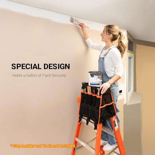 Ladder Organizer with Tool Bag and Slide-Out Tray, High - Image 8