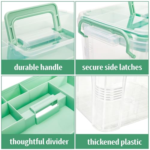 Goaste 15QT Clear Medicine Organizer Box with Handle - Image 5