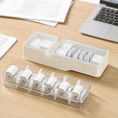 2-Tier Cable Organizer Box, Charger Cable Cord Stora | All Products - Image 3