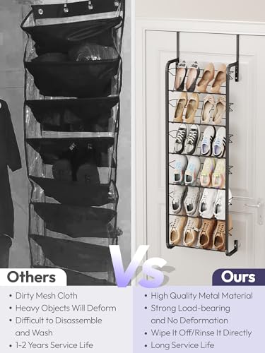 SWTYMIKI Over the Door Shoe Organizer - 6 Tier Wall | All Products - Image 5
