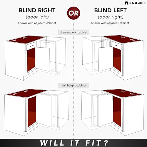 Rev-A-Shelf 32" Half-Moon Dual Tier Lazy Susan for Corner - Image 7
