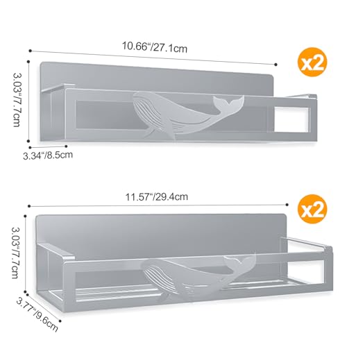 Magnetic Spice Rack for Refrigerator, 4 Pack Metal - Image 3