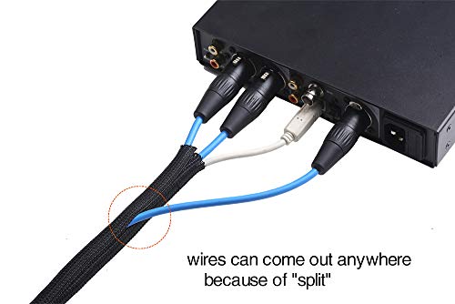 Alex Tech 10ft - 1/2 inch Cord Protector Wire Loom Tubing Cable - Image 4