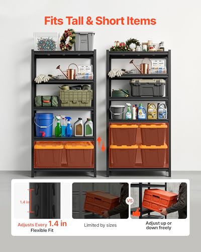 VEVOR Storage Shelves, 5-Tier Adjustable - Image 5
