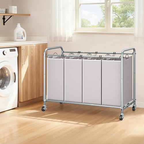 STORAGE MANIAC 4 Section Laundry Sorter, Laundry Hamper - Image 3