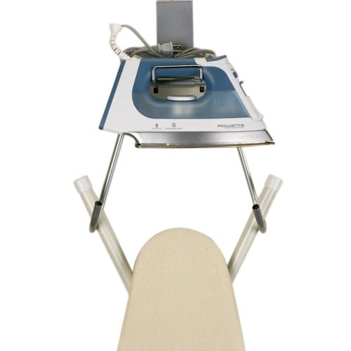 Household Essentials Over-The-Door Ironing Board Holder, Silver - Image 2