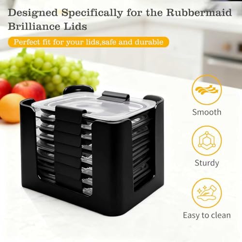 Lid Organizer for Rubbermaid Brilliance,Fits 4.7 & 3.2 Cup - Image 3