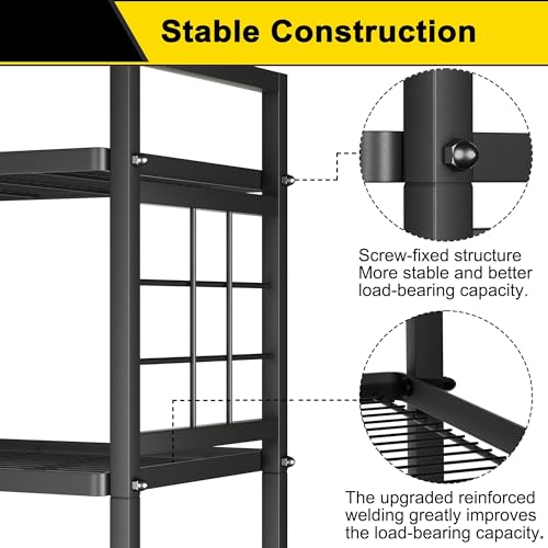 GIOTORENT 6-Wire Standing Storage Shelf for Bathroom | All Products - Image 8