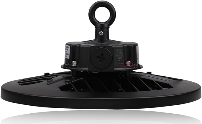 RuggedGrade 150W - Titan VI Series LED High Bay Light UFO with Motion Sensor - 24,750 Lumens - Color Selectable on Fixture 3000K/4000K/5000K - Warehouse, Multisport Gyms/Workshops - DLC 5.1 Premium