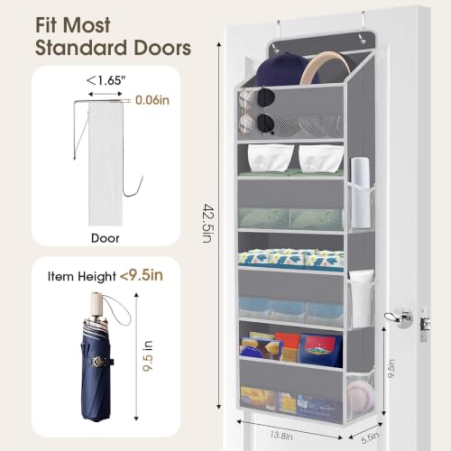 SpaceHacks 1 Pack Over The Door Organizer Hanging Storage - Image 3