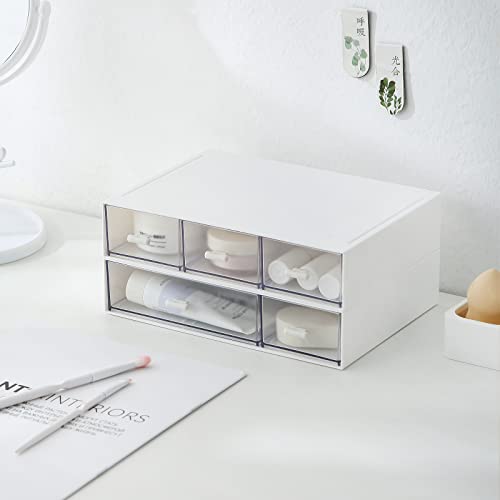 MILULUGO Desk Organizer with 6 Drawers, Makeup Organizer - Image 8