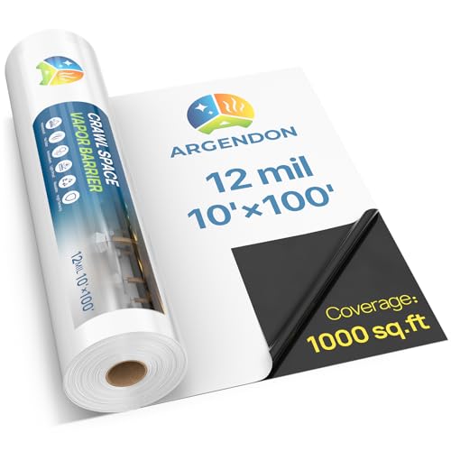 12 Mil Vapor Barrier for Crawl Space, 10'x 100'Plastic Sheeting - Image 2