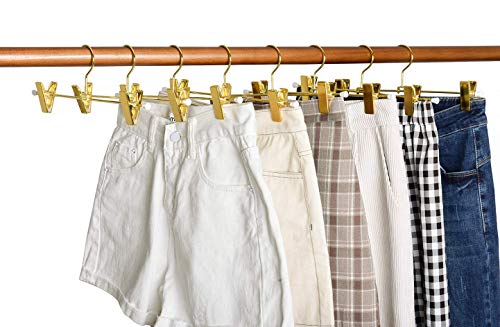 Amber Home 20 Pack Shiny Gold 12 Inch Metal Pants Skirts - Image 4