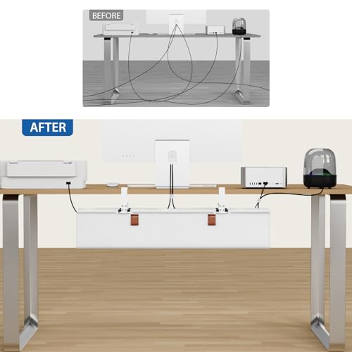 Zilink Under Desk Management Tray Desk Cable Organizer 30 inch - Image 7