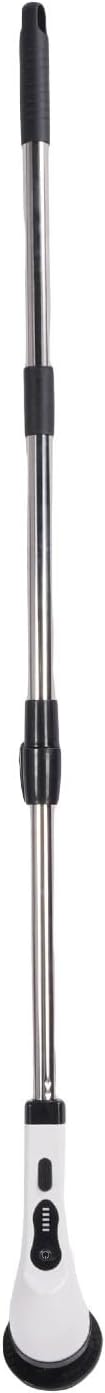 Brrnoo Cordless Electric Cleaning Brush, Multi Speed Adjustable with 3 Interchangeable Brush Heads and Telescopic Handle, IPX7 for Bathroom Kitchen Floors Furniture Cars
