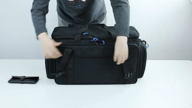Large Dj Cable Bag with Detachable Dividers, Bottom Pad - Image 8