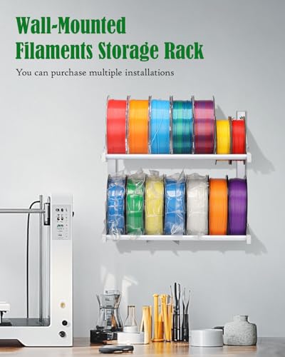 AHOWPD Wall Mount Filament Storage Rack- Wall Mount 3D - Image 3