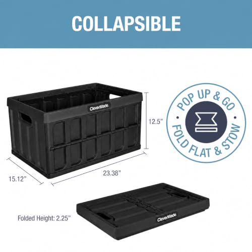 CleverMade Collapsible Storage Bins, 62L - Image 4