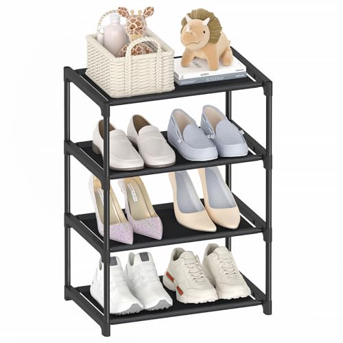 Autonomier 4 Tier Extra Small Shoe Rack (16.3" Wide), Space Saver - Image 2