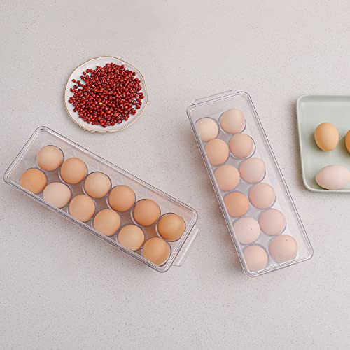 Sooyee 2 Pack Egg Holder for Refrigerator, Plastic E | All Products - Image 4