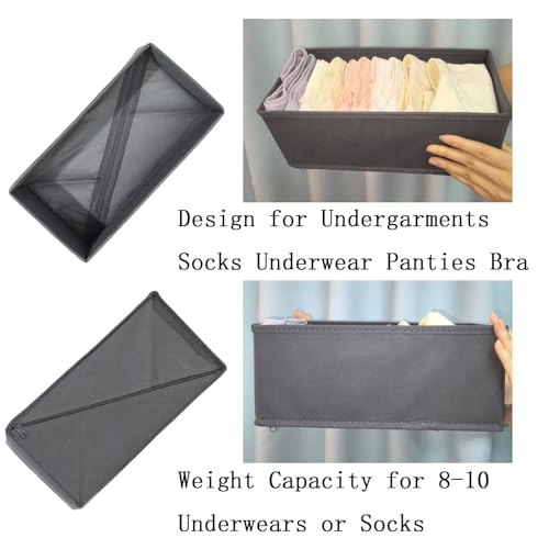 Bructhun Sock Drawer Organizer 3 Pack - Image 6