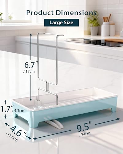 Minimalist Sink Caddy, Rustproof Sponge Holder for Kitchen Sink - Image 4